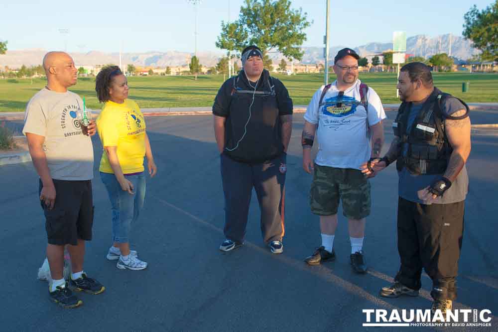 A mutual friend introduced me to this team of people who were going to do a 64 mile walk around Las Vegas, NV.  I was brought on to photograph the event.  Sadly, the walk was cut short at about one third of the objective.  I was still very impressed by the effort these guys put into it.