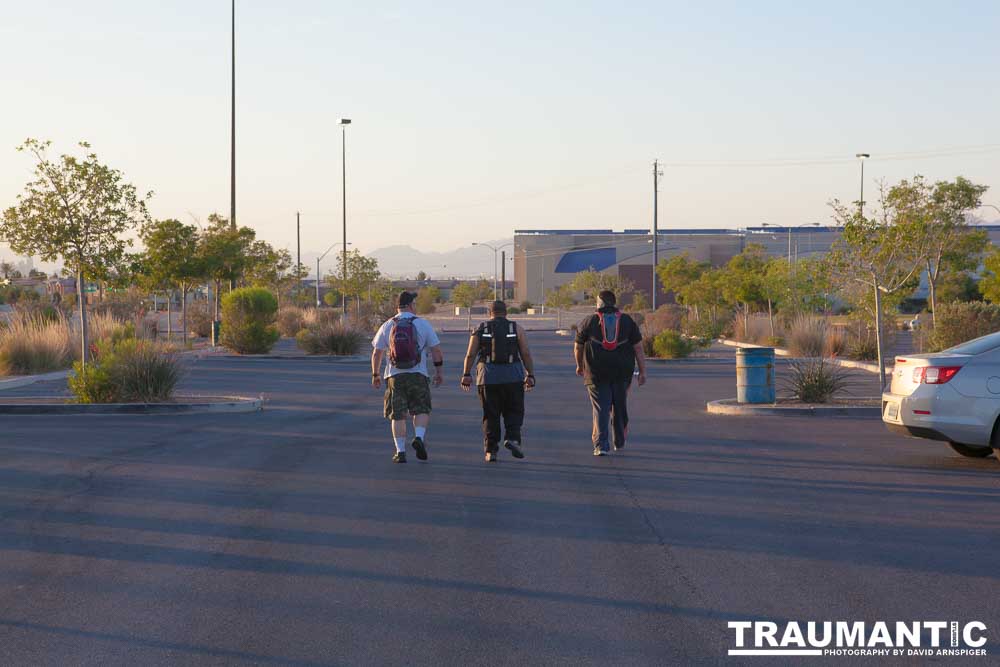 A mutual friend introduced me to this team of people who were going to do a 64 mile walk around Las Vegas, NV.  I was brought on to photograph the event.  Sadly, the walk was cut short at about one third of the objective.  I was still very impressed by the effort these guys put into it.