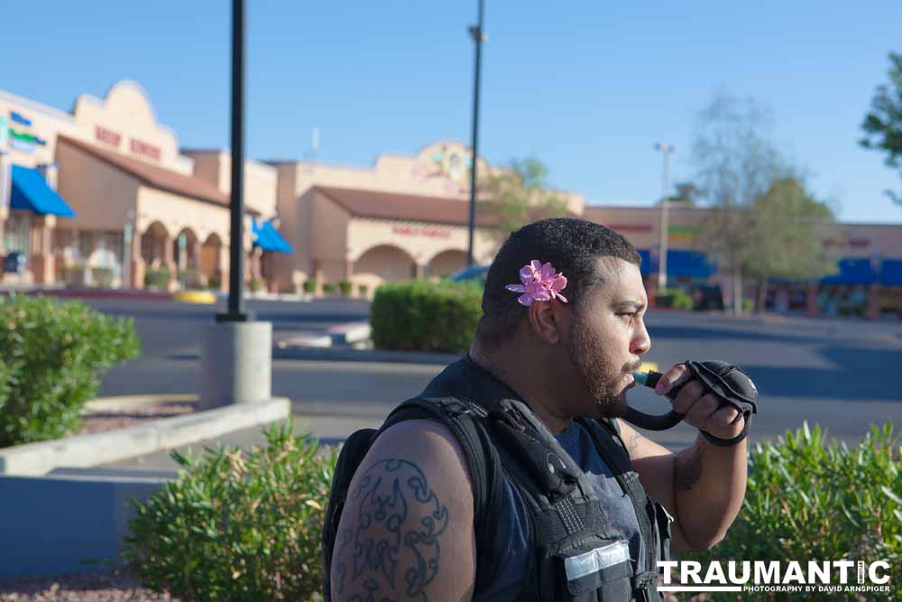 A mutual friend introduced me to this team of people who were going to do a 64 mile walk around Las Vegas, NV.  I was brought on to photograph the event.  Sadly, the walk was cut short at about one third of the objective.  I was still very impressed by the effort these guys put into it.