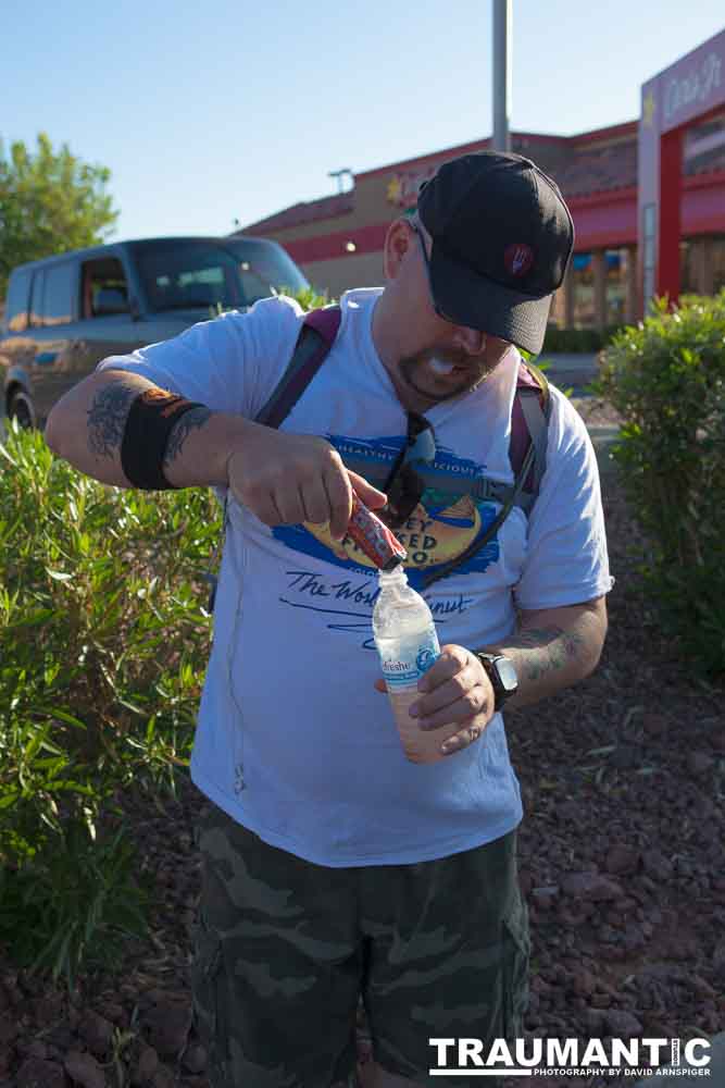 A mutual friend introduced me to this team of people who were going to do a 64 mile walk around Las Vegas, NV.  I was brought on to photograph the event.  Sadly, the walk was cut short at about one third of the objective.  I was still very impressed by the effort these guys put into it.