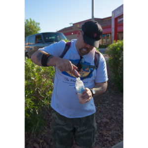 A mutual friend introduced me to this team of people who were going to do a 64 mile walk around Las Vegas, NV.  I was brought on to photograph the event.  Sadly, the walk was cut short at about one third of the objective.  I was still very impressed by the effort these guys put into it.