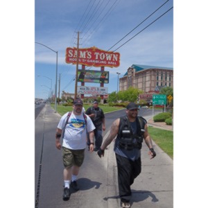 A mutual friend introduced me to this team of people who were going to do a 64 mile walk around Las Vegas, NV.  I was brought on to photograph the event.  Sadly, the walk was cut short at about one third of the objective.  I was still very impressed by the effort these guys put into it.