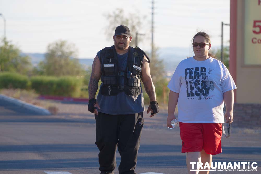 A mutual friend introduced me to this team of people who were going to do a 64 mile walk around Las Vegas, NV.  I was brought on to photograph the event.  Sadly, the walk was cut short at about one third of the objective.  I was still very impressed by the effort these guys put into it.