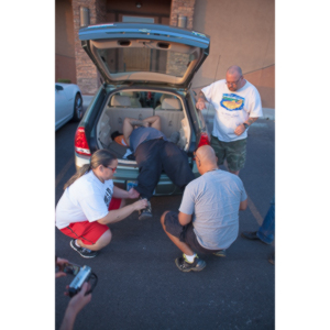 A mutual friend introduced me to this team of people who were going to do a 64 mile walk around Las Vegas, NV.  I was brought on to photograph the event.  Sadly, the walk was cut short at about one third of the objective.  I was still very impressed by the effort these guys put into it.