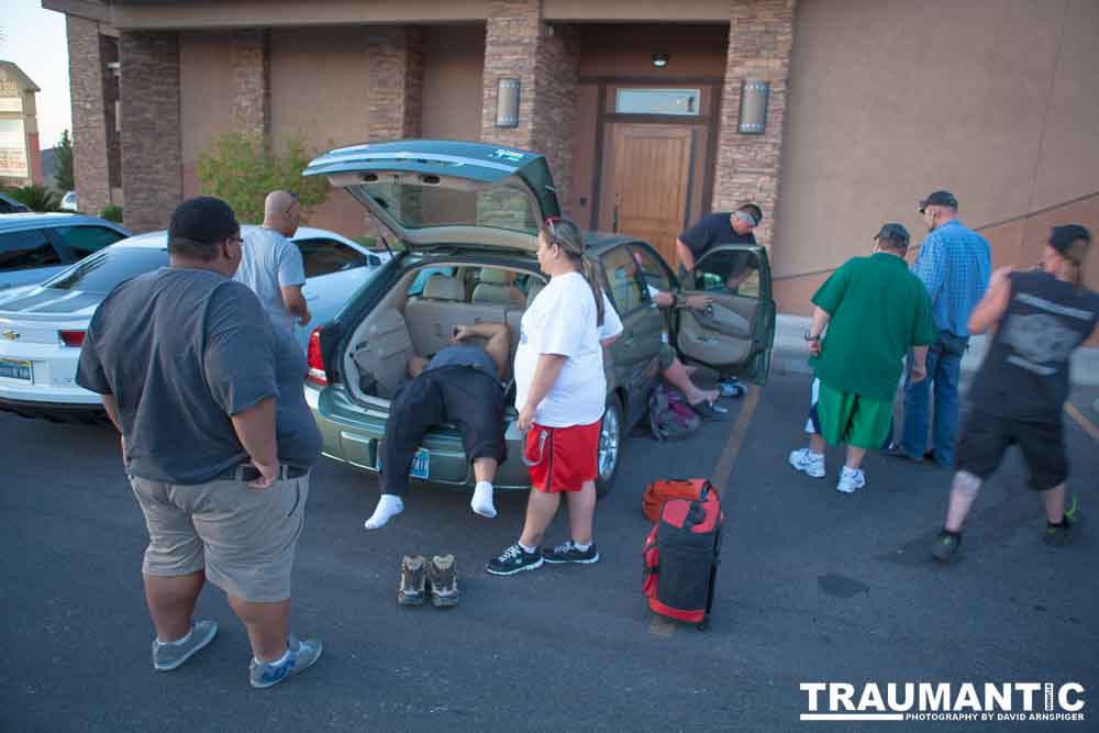 A mutual friend introduced me to this team of people who were going to do a 64 mile walk around Las Vegas, NV.  I was brought on to photograph the event.  Sadly, the walk was cut short at about one third of the objective.  I was still very impressed by the effort these guys put into it.