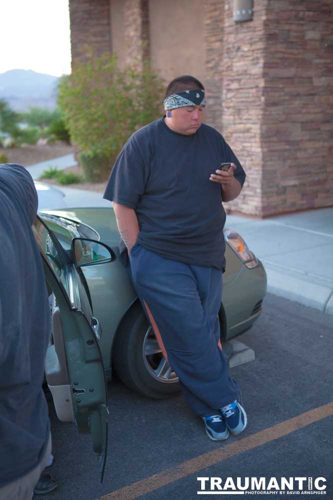 A mutual friend introduced me to this team of people who were going to do a 64 mile walk around Las Vegas, NV.  I was brought on to photograph the event.  Sadly, the walk was cut short at about one third of the objective.  I was still very impressed by the effort these guys put into it.