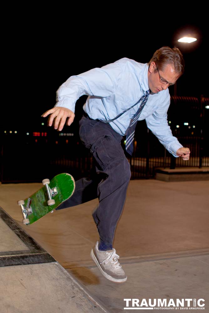 Rob asked me to take some photos of him skateboarding.