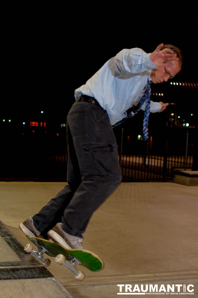 Rob asked me to take some photos of him skateboarding.