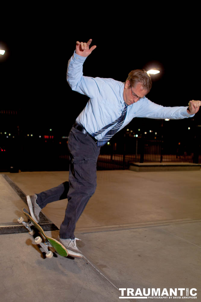 Rob asked me to take some photos of him skateboarding.