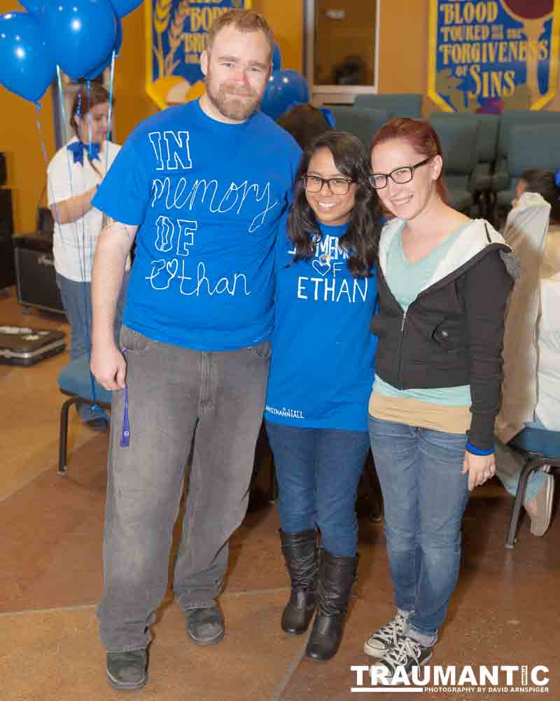 Candid images from the memorial service for Ethan Theriault held on 02/28/2014.