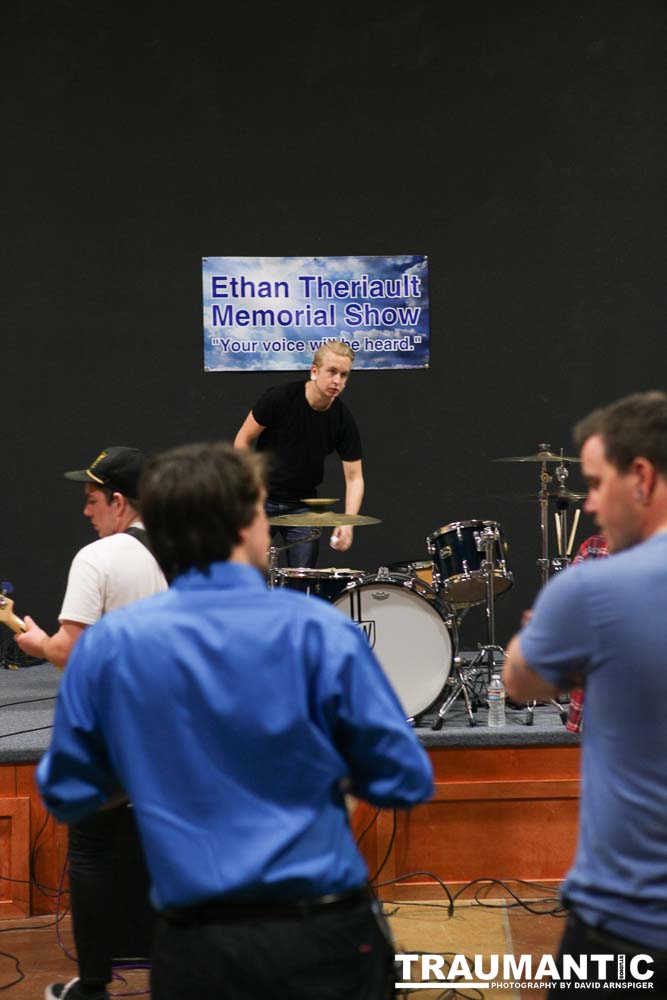 Candid images from the memorial service for Ethan Theriault held on 02/28/2014.