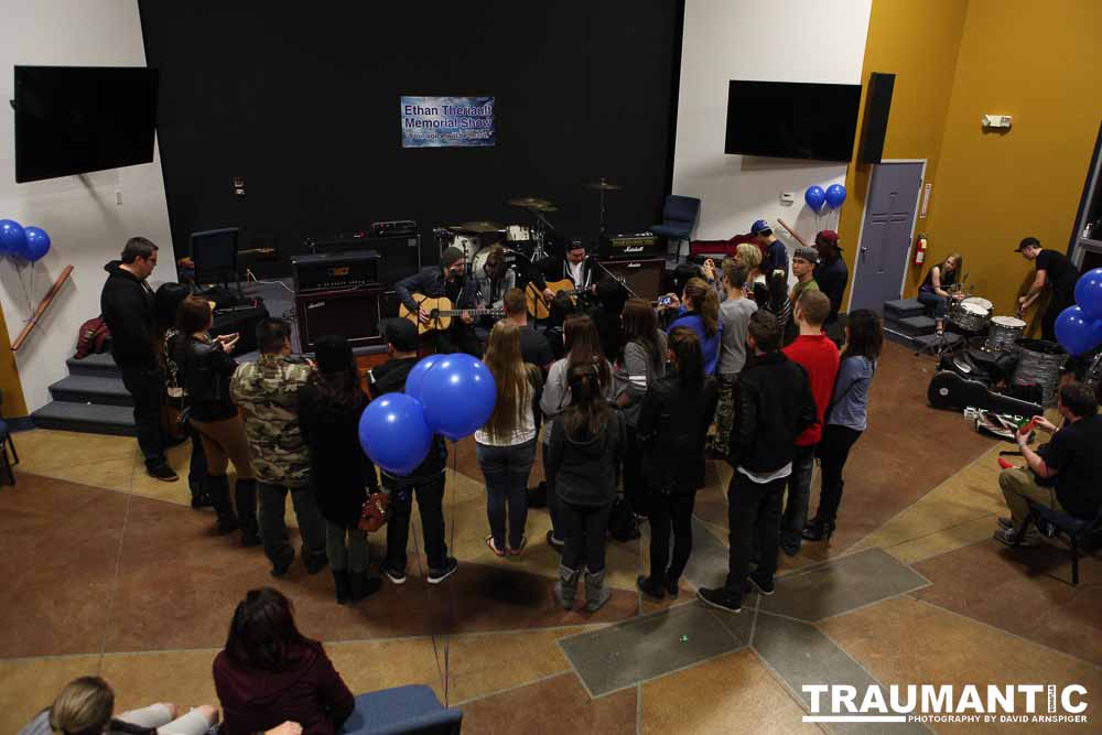 Candid images from the memorial service for Ethan Theriault held on 02/28/2014.