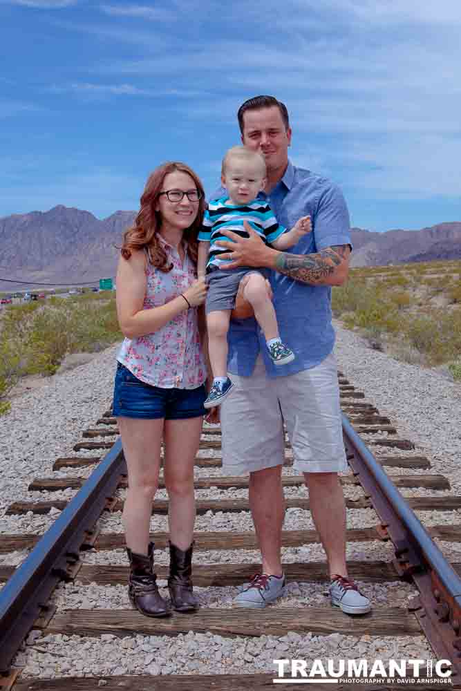 A brief family session with a cute little family..