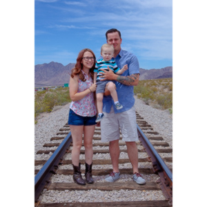 A brief family session with a cute little family..