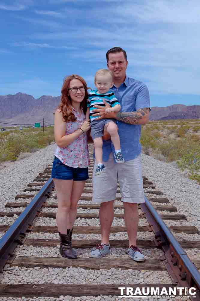 A brief family session with a cute little family..