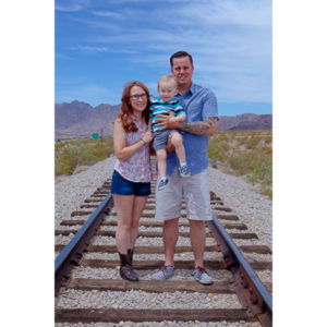 A brief family session with a cute little family..