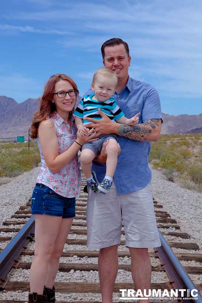 A brief family session with a cute little family..