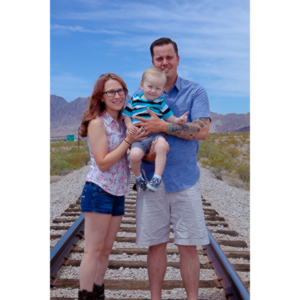 A brief family session with a cute little family..
