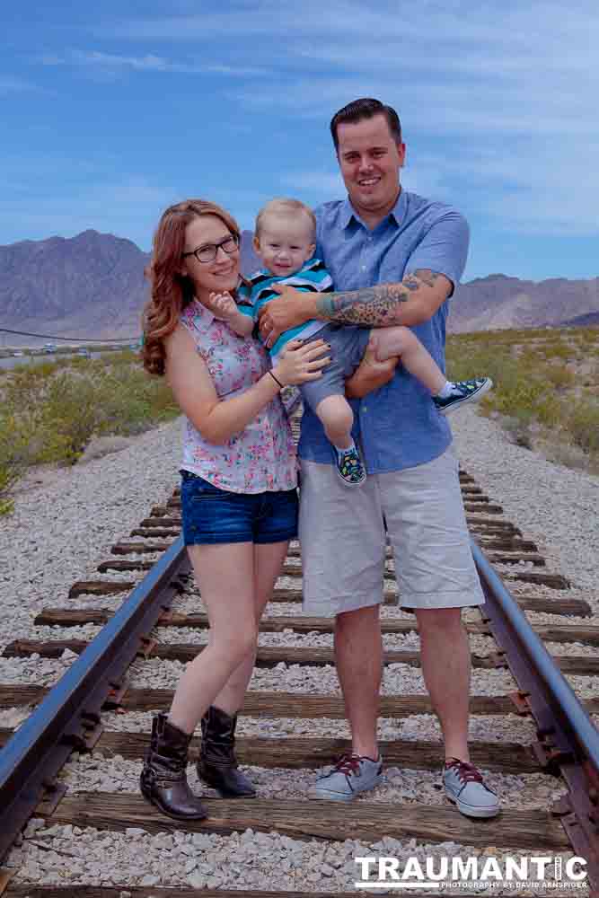 A brief family session with a cute little family..