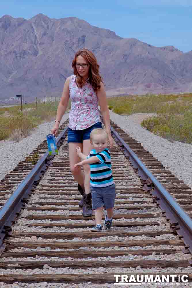 A brief family session with a cute little family..