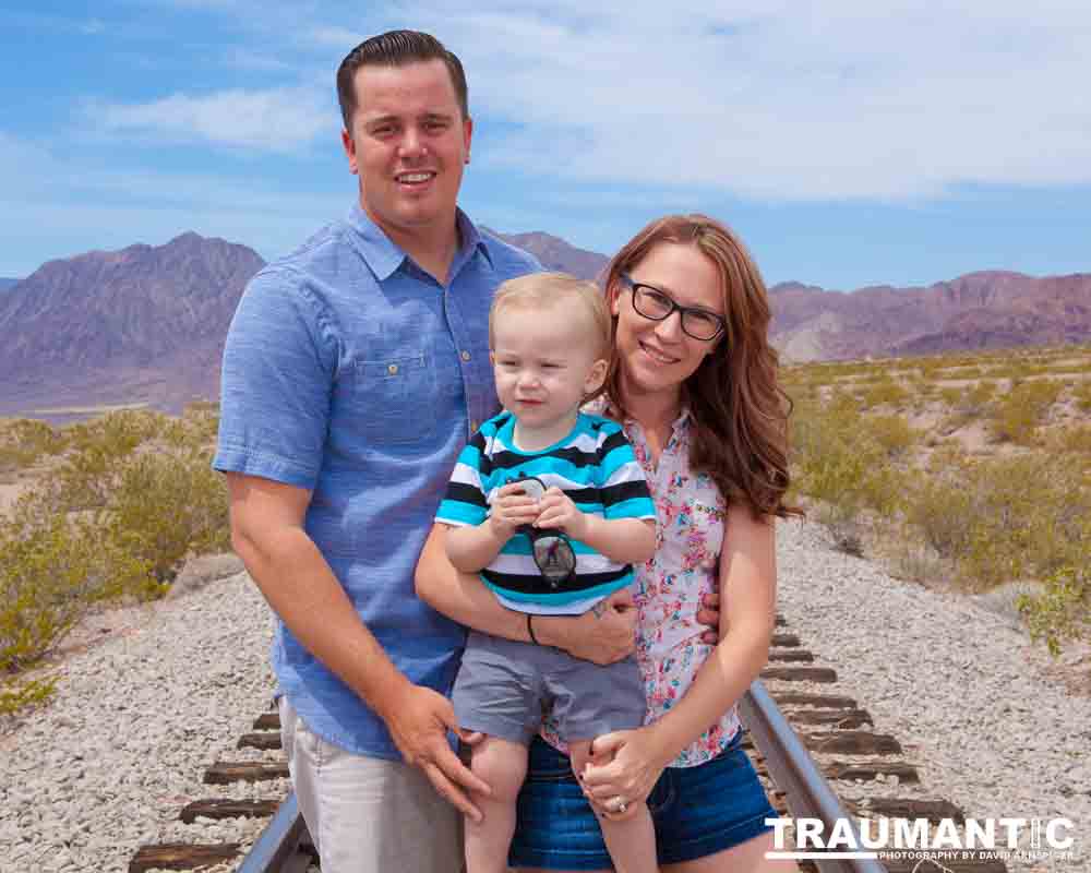 A brief family session with a cute little family..