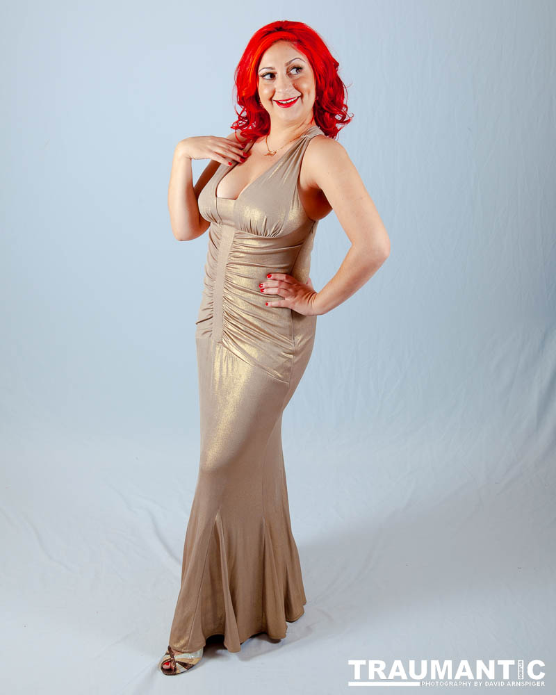 Photograph 7 beautiful women in gorgeous gowns and lingerie?  All right, if I have to.