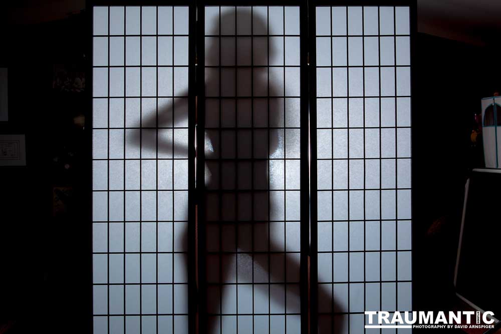 Light, shadow and a lovely woman.  An experiment.