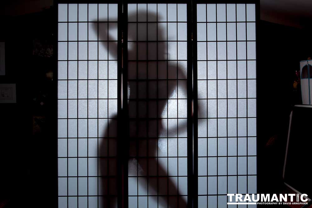 Light, shadow and a lovely woman.  An experiment.