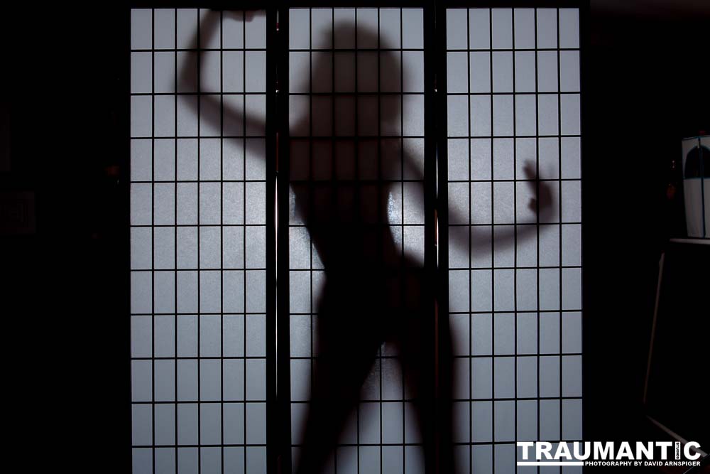 Light, shadow and a lovely woman.  An experiment.