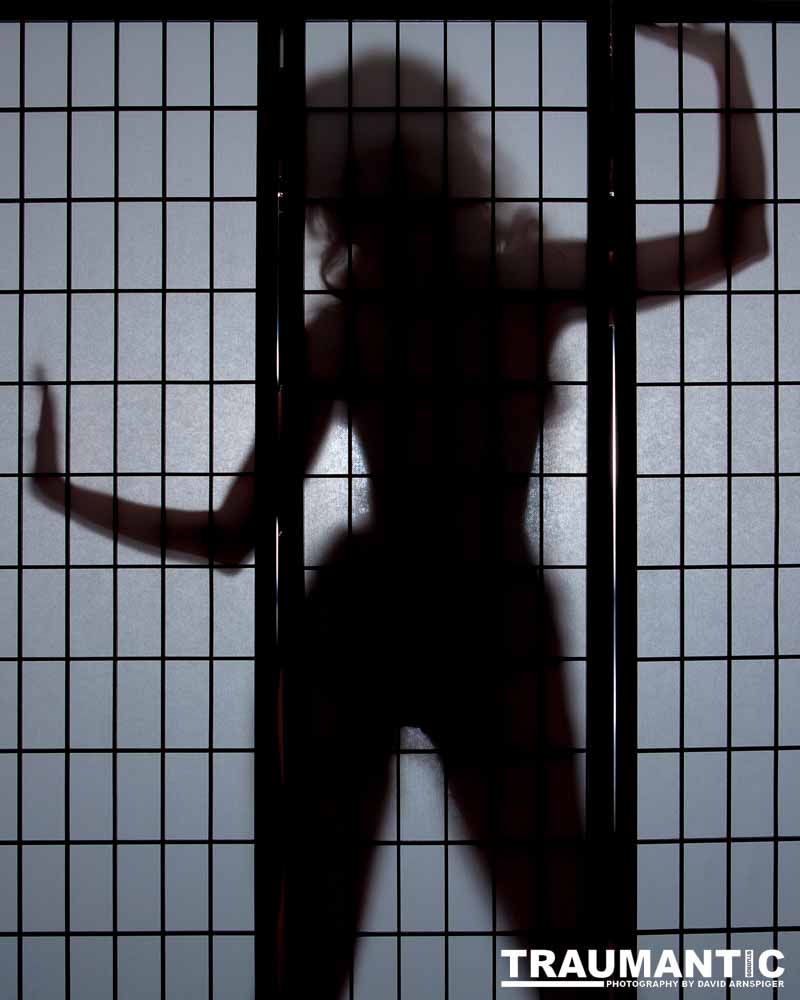 Light, shadow and a lovely woman.  An experiment.