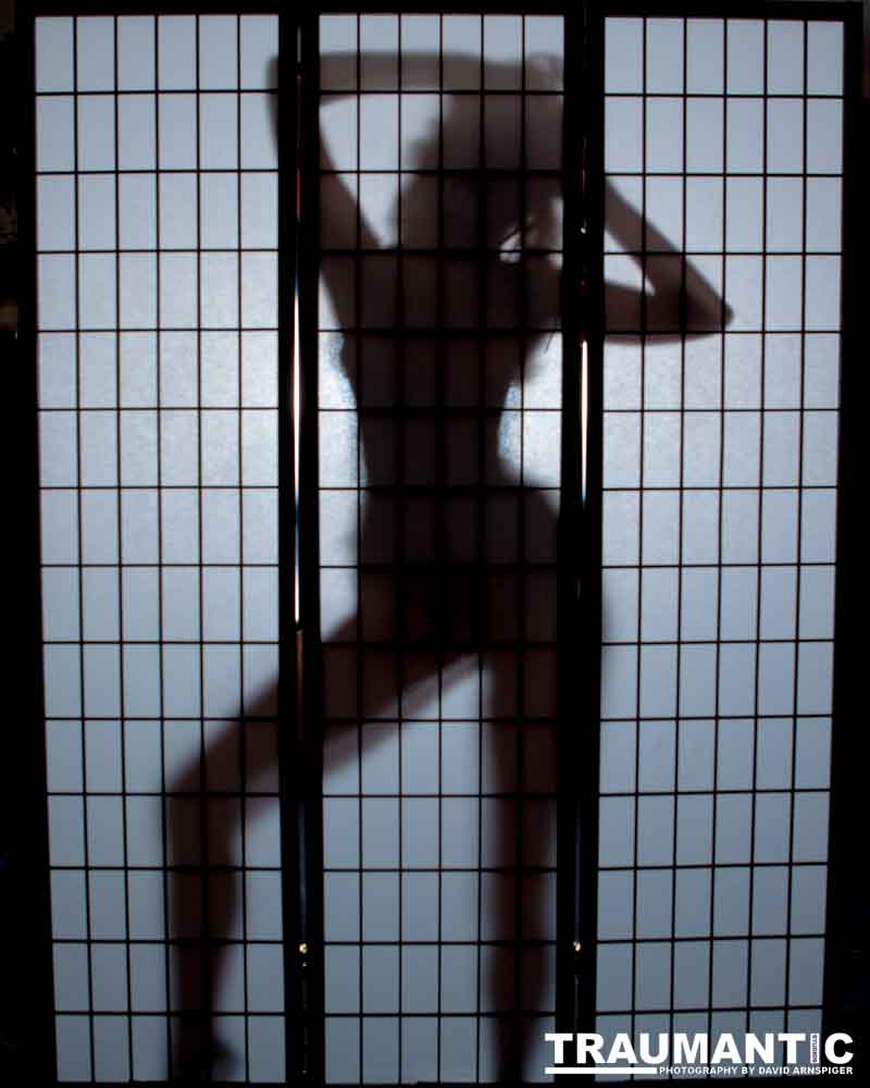 Light, shadow and a lovely woman.  An experiment.