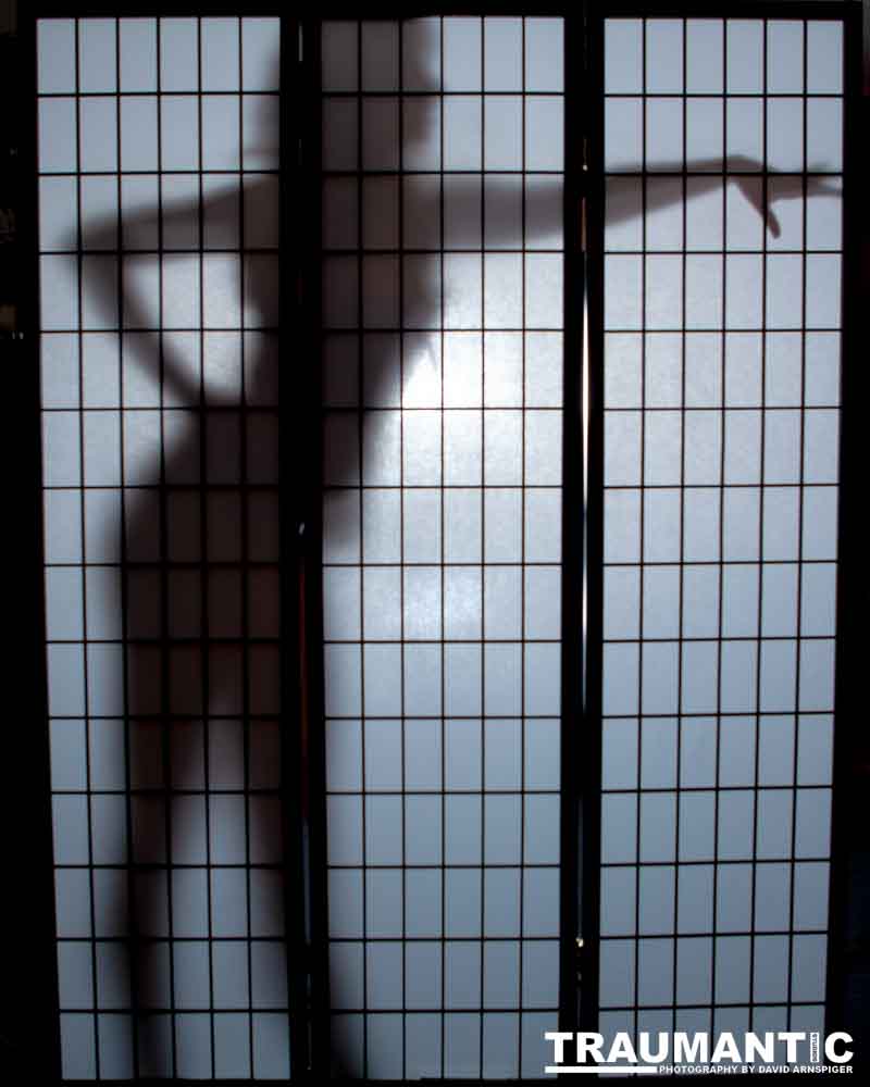 Light, shadow and a lovely woman.  An experiment.