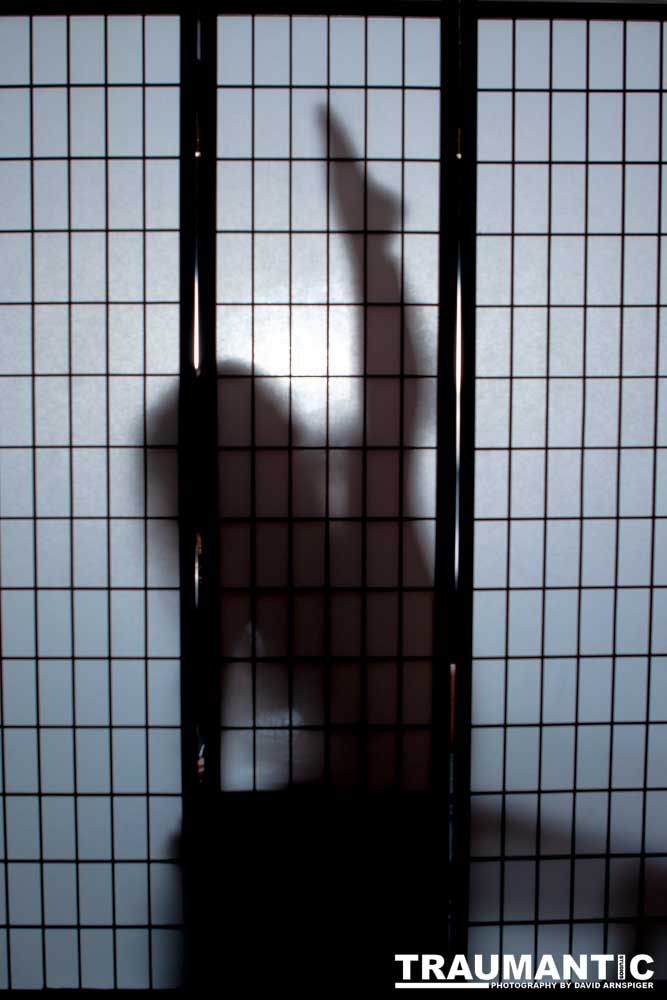 Light, shadow and a lovely woman.  An experiment.