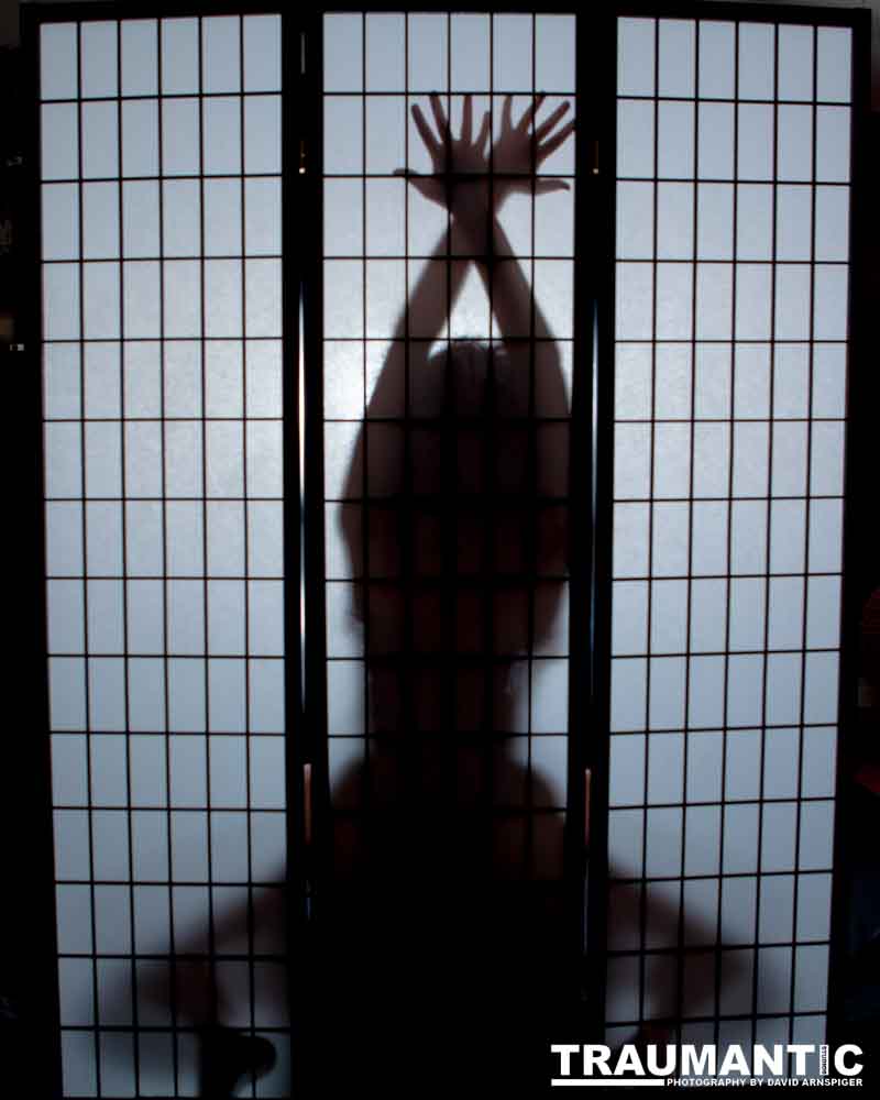 Light, shadow and a lovely woman.  An experiment.