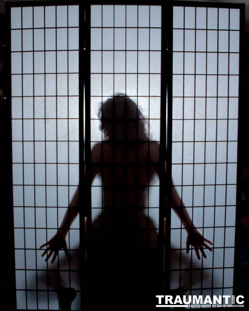 Light, shadow and a lovely woman.  An experiment.