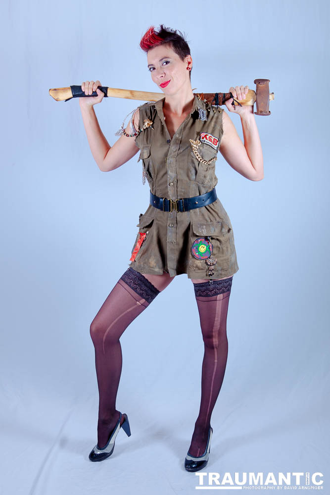 Nuclear Bombshells - Mitzy Mayhem provides some post-apocalyptic charm.