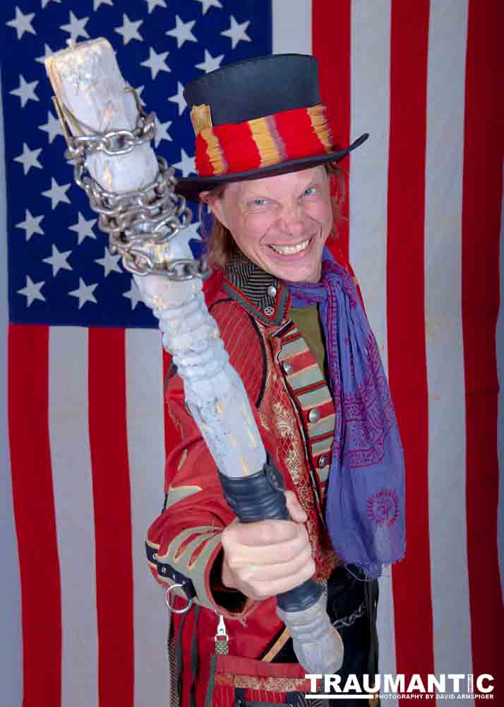 Breaking up the feminine beauty for a moment to share this great pic of Matt Zophiel, the ringleader of Nuclear Bombshells.