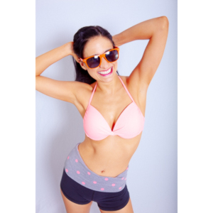 A bikini shoot for Kate to use in self promotion.