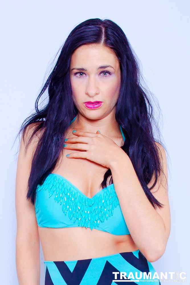 A bikini shoot for Kate to use in self promotion.