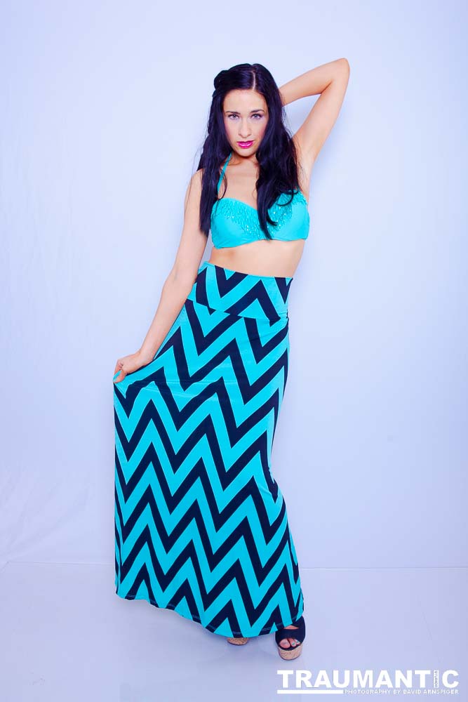 A bikini shoot for Kate to use in self promotion.