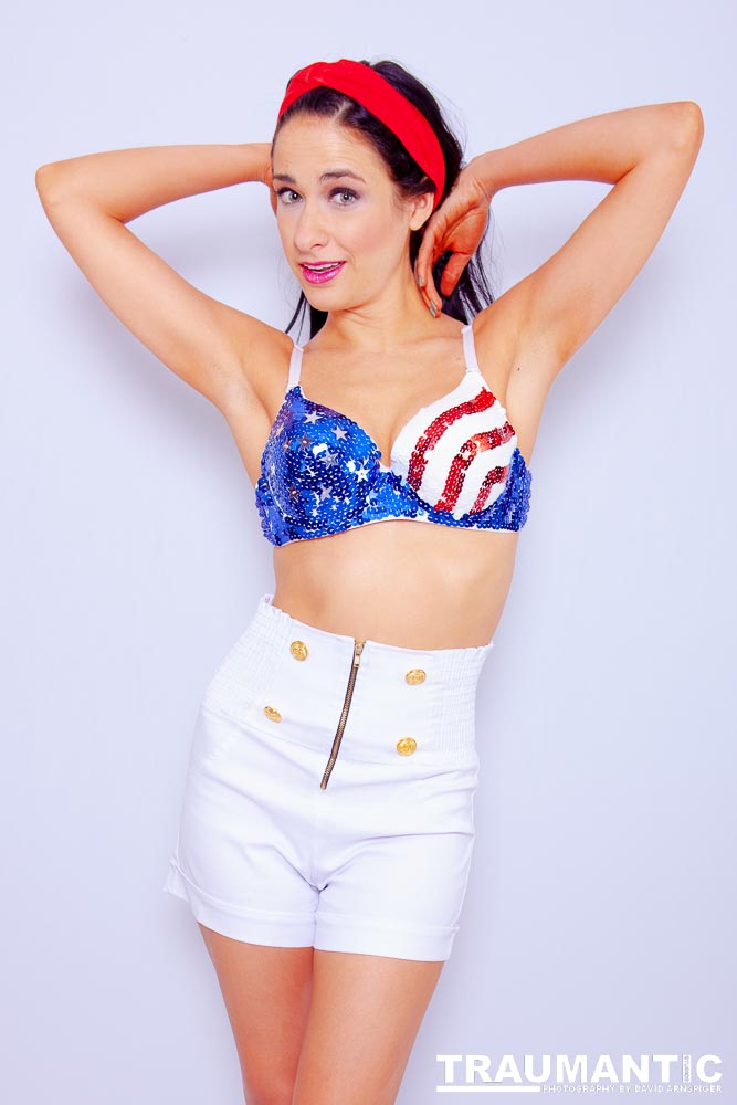 A bikini shoot for Kate to use in self promotion.