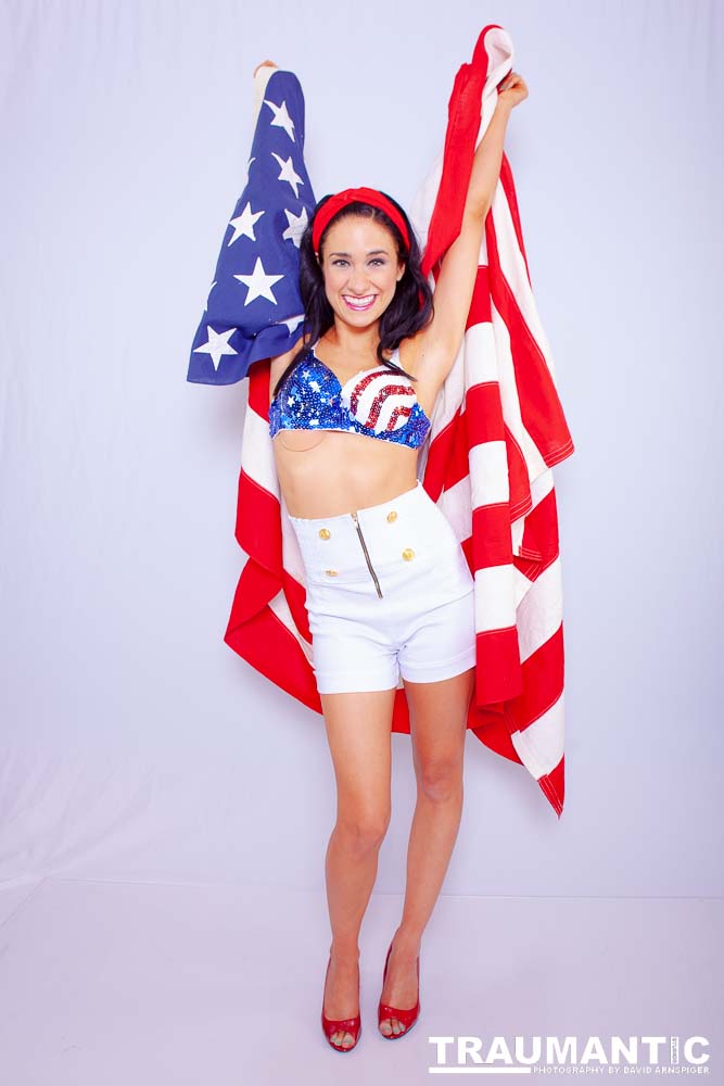 A bikini shoot for Kate to use in self promotion.