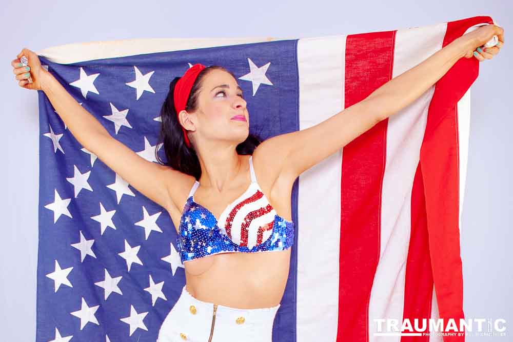 A bikini shoot for Kate to use in self promotion.