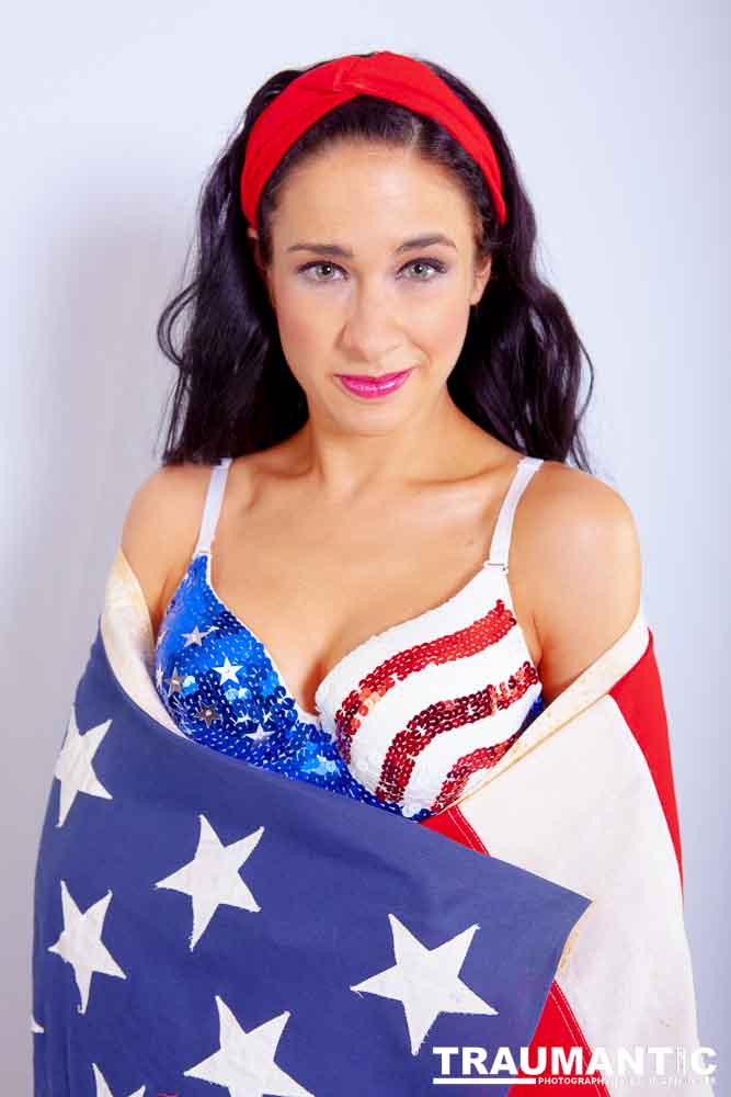 A bikini shoot for Kate to use in self promotion.