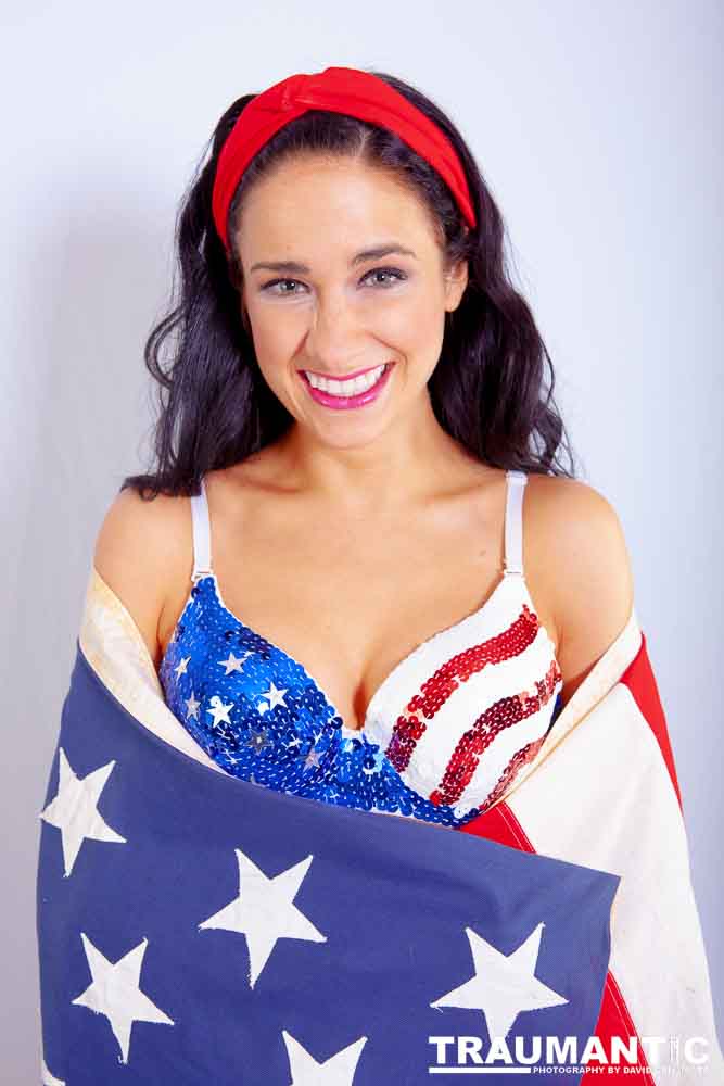 A bikini shoot for Kate to use in self promotion.