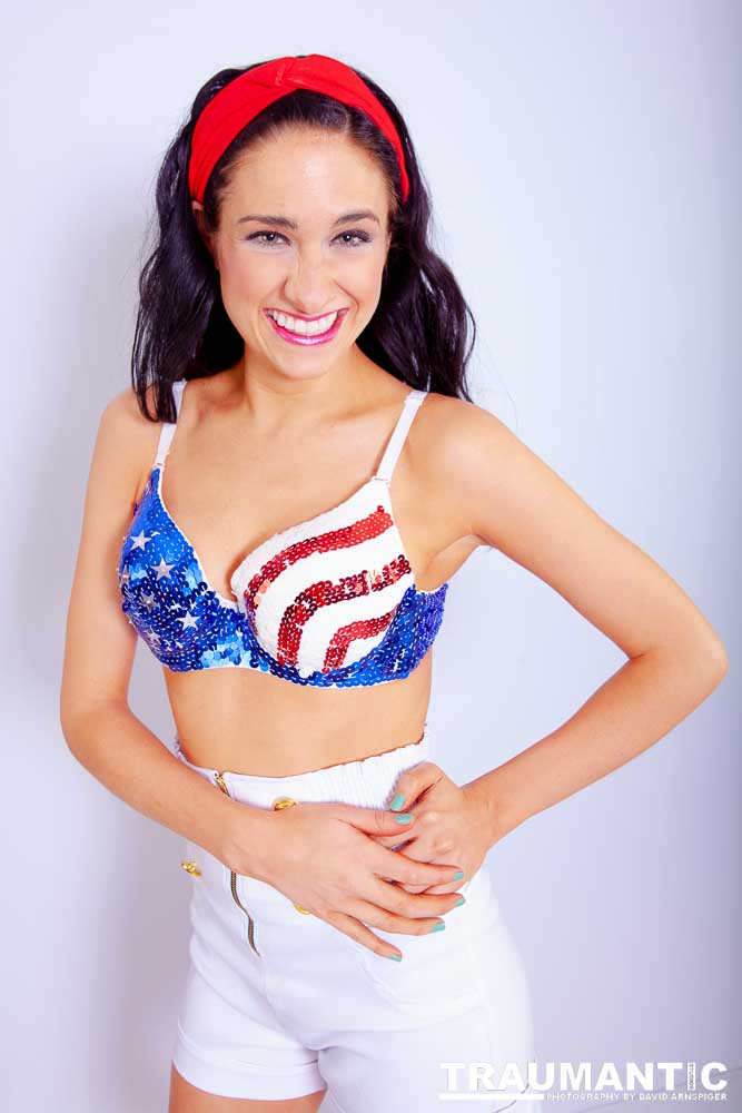 A bikini shoot for Kate to use in self promotion.