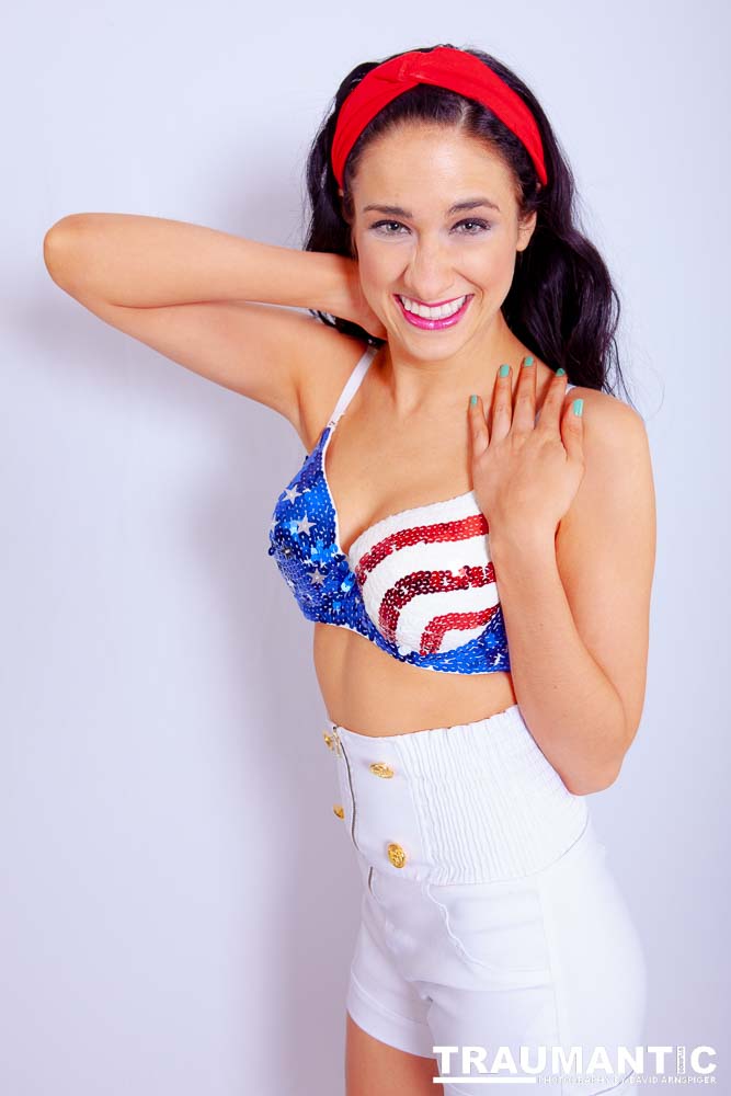 A bikini shoot for Kate to use in self promotion.