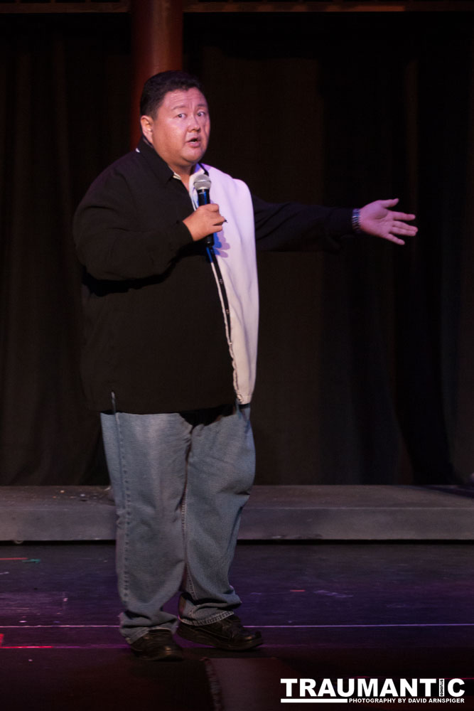 A great local comedy and burlesque act.  This was the second to last show they did in the main ballroom of the Clarion Hotel and Casino in Las Vegas.