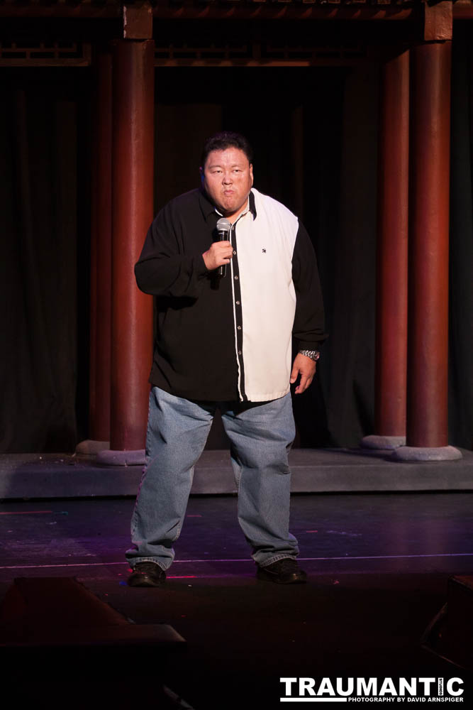 A great local comedy and burlesque act.  This was the second to last show they did in the main ballroom of the Clarion Hotel and Casino in Las Vegas.