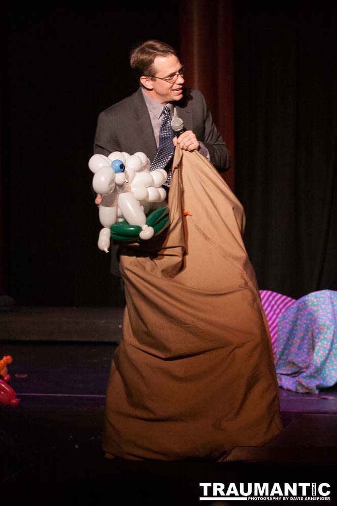 A great local comedy and burlesque act.  This was the second to last show they did in the main ballroom of the Clarion Hotel and Casino in Las Vegas.